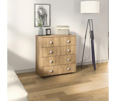 Комод БИТЕЛ ЛОФТ-5 Дуб крафт золотой/Дуб крафт золотой