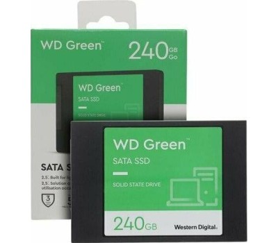WD SSD GREEN 240Gb SATA3 2,5”/7мм WDS240G3G0A (аналог WDS240G2G0A), 1 year