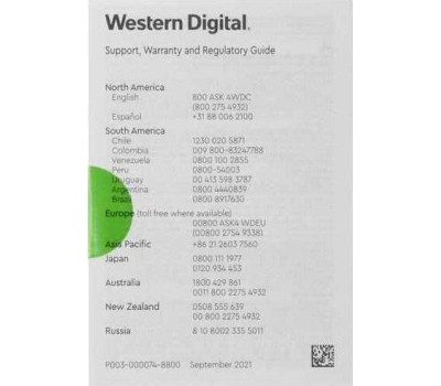 WD SSD GREEN 240Gb SATA3 2,5”/7мм WDS240G3G0A (аналог WDS240G2G0A), 1 year