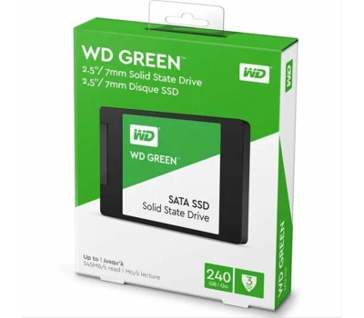 WD SSD GREEN 240Gb SATA3 2,5”/7мм WDS240G3G0A (аналог WDS240G2G0A), 1 year