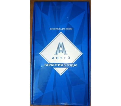 Смеситель АНТЕЙ 5770717-ANT Радуга Смеситель д/кухни с 2-мя рукоятками, с силиконовым изливом, креп.гайка, белый
