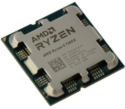 AMD CPU Ryzen 5 7600X BOX (100-100000593WOF) {4.7/5.0GHz Boost,38MB,105W,AM5, with Radeon Graphics, без кулера}