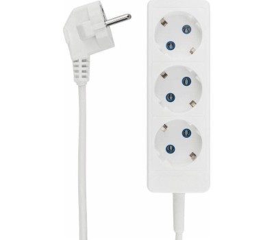 Удлинитель PROCONNECT (13-4209) 3 ГНЕЗДА, 3М, 3Х0,75 ММ2, С/З, БЕЛЫЙ