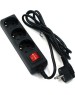 Сетевой фильтр 5BITES SP3B-518 GARDA - 3 роз - 1,8 м - черный
