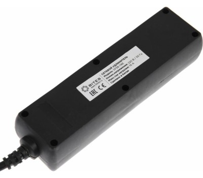 Сетевой фильтр 5BITES SP3B-518 GARDA - 3 роз - 1,8 м - черный