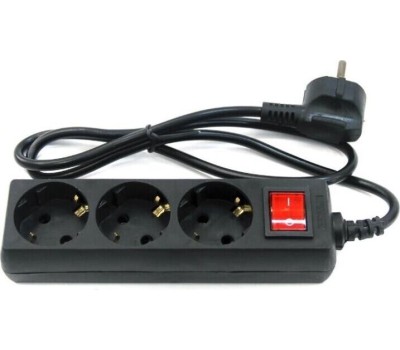 Сетевой фильтр 5BITES SP3B-518 GARDA - 3 роз - 1,8 м - черный