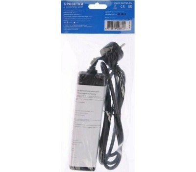 Сетевой фильтр 5BITES SP3B-518 GARDA - 3 роз - 1,8 м - черный