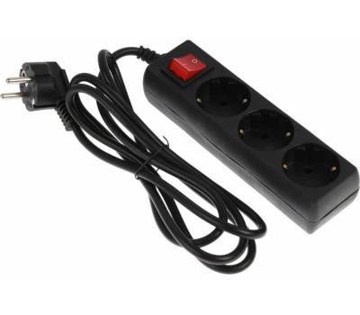 Сетевой фильтр 5BITES SP3B-518 GARDA - 3 роз - 1,8 м - черный