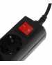 Сетевой фильтр 5BITES SP3B-518 GARDA - 3 роз - 1,8 м - черный