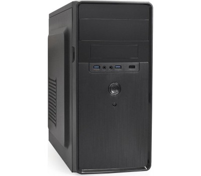 Корпус для ПК EXEGATE EX286429RUS Корпус Minitower BA-309U2 (mATX, без БП, 1*USB+2*USB3.0, HD аудио, черный)