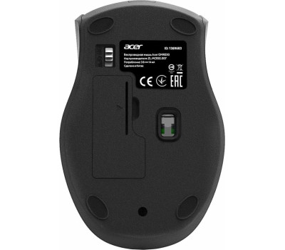 ACER Мышь OMR030 черный оптическая (1600dpi) беспроводная USB (3but)