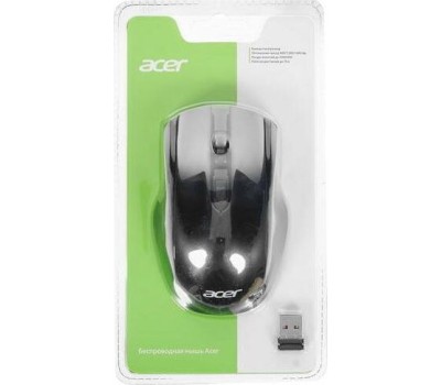 ACER Мышь OMR030 черный оптическая (1600dpi) беспроводная USB (3but)