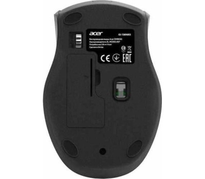 ACER Мышь OMR030 черный оптическая (1600dpi) беспроводная USB (3but)