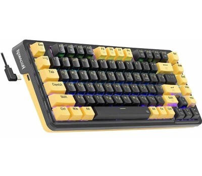 Клавиатура REDRAGON (71664) Elf RU,RGB,фиолет-желтый,гаскет