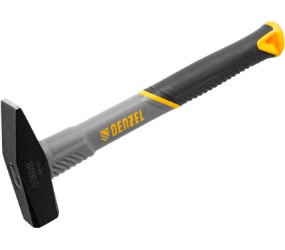 Молоток DENZEL Молоток слесарный, 300 г, кованый, фибергласовая рукоятка c TPR покрытием 10483
