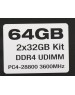 PATRIOT Модуль памяти DIMM DDR4-3600 64GB (32GBx2) PVS464G360C8K
