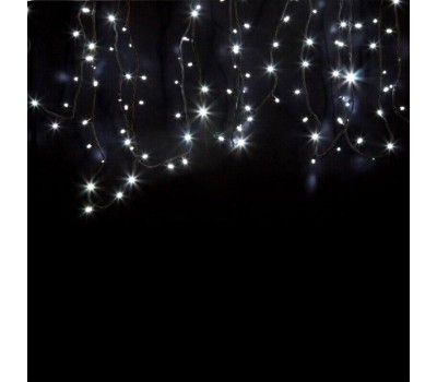 NEON-NIGHT Гирлянда светодиодная Нить 20м 200 LED БЕЛЫЙ черный каучук IP67 постоянное свечение 24В соединяется нужен трансформатор 531-100/531-311/531-312