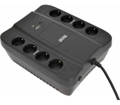 PowerCom Spider SPD-650N ИБП {OffLine, 650VA/390W, Tower, 8xEURO: 4 с резервным питанием, 4 с фильтрацией} (332714)