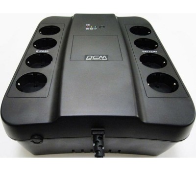 PowerCom Spider SPD-650N ИБП {OffLine, 650VA/390W, Tower, 8xEURO: 4 с резервным питанием, 4 с фильтрацией} (332714)