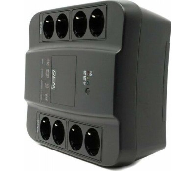PowerCom Spider SPD-650N ИБП {OffLine, 650VA/390W, Tower, 8xEURO: 4 с резервным питанием, 4 с фильтрацией} (332714)