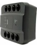 PowerCom Spider SPD-650N ИБП {OffLine, 650VA/390W, Tower, 8xEURO: 4 с резервным питанием, 4 с фильтрацией} (332714)
