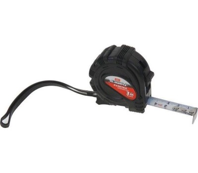 Рулетка MATRIX Рулетка Black,3 м х 16 мм,обрезиненный корпус 31013