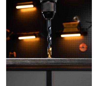 Сверло DENZEL Сверло по металлу, 12 мм, HSS-Tin, Golden Tip, 6 шт. 717224