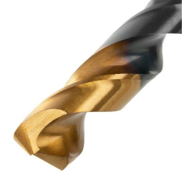 Сверло DENZEL Сверло по металлу, 12 мм, HSS-Tin, Golden Tip, 6 шт. 717224