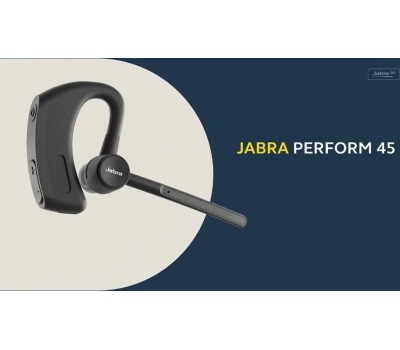 JABRA Гарнитура Perform, для компьютера/мобильных устройств, вкладыши, Bluetooth, моно, черный [5101-119]