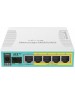 Роутер MIKROTIK Роутер hEX PoE, 4 LAN, 1xUSB, 1xSFP, белый [rb960pgs]