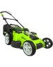 GREENWORKS Газонокосилка аккумуляторная G40LM49DB, 49см, несамоходная, без АКБ, без ЗУ [2500207]
