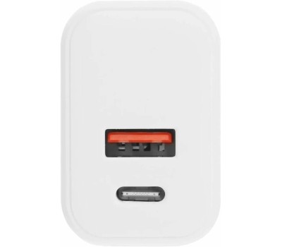 BORASCO Сетевое зарядное устройство USB-A, USB-C, USB-C, 35Вт, 3A, белый [52387]