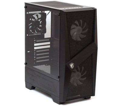 Корпус MSI Корпус MAG FORGE 100M Mid-Tower, ATX, 2xUSB 3.2, Audio I/O, 2x120mm RGB Fan, 1x120mm black Fan, 6-ch Light controller, Front metal MESH, Up to 330mm GPU, Tempered Glass (676414)