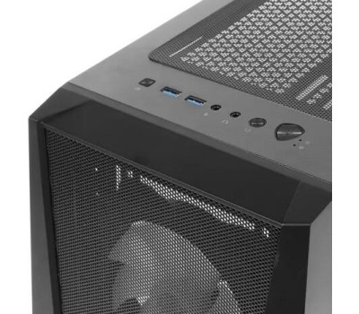 Корпус MSI Корпус MAG FORGE 100M Mid-Tower, ATX, 2xUSB 3.2, Audio I/O, 2x120mm RGB Fan, 1x120mm black Fan, 6-ch Light controller, Front metal MESH, Up to 330mm GPU, Tempered Glass (676414)