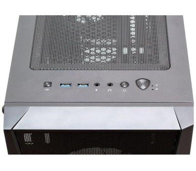 Корпус MSI Корпус MAG FORGE 100M Mid-Tower, ATX, 2xUSB 3.2, Audio I/O, 2x120mm RGB Fan, 1x120mm black Fan, 6-ch Light controller, Front metal MESH, Up to 330mm GPU, Tempered Glass (676414)