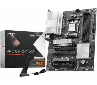 Материнская плата MSI Материнская плата PRO B840-P WIFI, Socket AM5, AMD B840, ATX, Ret