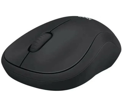 LOGITECH Мышь беспроводная B220 Silent Black черная, оптическая, 1000dpi, 2.4GHz, USB-ресивер, бесшумная, под любую руку, RTL
