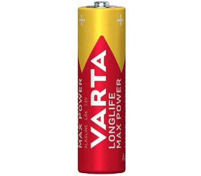 VARTA Батарейка LONGLIFE MAX POWER (MAX TECH) LR6 AA BL4 Alkaline 1.5V (4706)