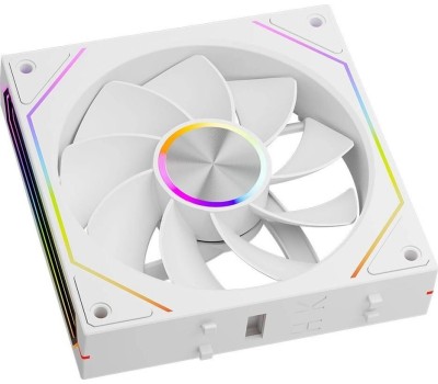 PCCOOLER Вентилятор F3 X120R WH Reverse, 120мм, 4-pin, 1800об/мин, 15 - 28.4 дБ, ARGB, белый, Ret [f3x12r-bkac112-gl]