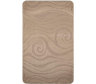 САНАКС - Коврик в ванную КЛАССИК УНИ 202018, одинарный БЕЖЕВЫЙ, 55х90 см, 100% полиэстер 00323