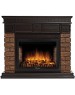 Камин электрический FIRELIGHT Портал Bricks Wood 30 камень темный, шпон венге
