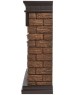 Камин электрический FIRELIGHT Портал Bricks Wood 30 камень темный, шпон венге