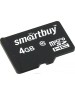 Карта памяти SMARTBUY (SB4GBSDCL10-01) MicroSDHC 4GB Class10 + адаптер