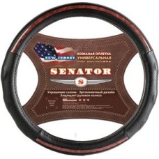 ~SENATOR (OPLS1401) оплетка на руль New Jersey M(38см), черный