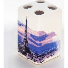 Аксессуары д/ванной комнаты РЫЖИЙ КОТ TBH-P Держатель для зубных щеток Париж 002909 (13)