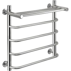 Полотенцесушитель водяной САНАКС ксп5060 СКОБА с ПОЛКОЙ ШхВ-500х600мм, труба-D32х2мм нержавейка полированная