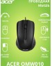 Мышь ACER OMW010 черный оптическая (1200dpi) USB (3but)