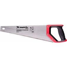 Ножовка MATRIX Ножовка по дереву, 400 мм, зуб 2D, каленый крупный зуб 5-6 TPI, двухкомпонентная рукоятка