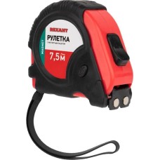 Рулетка REXANT (12-9016) Рулетка измерительная Профи прорезиненный корпус, магнитная, 7,5м х 25мм