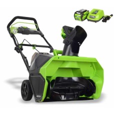 Снегоуборщик аккумуляторный GREENWORKS GD40SB, 40V, 51 см, бесщеточный, с 1хАКБ 4 А.ч и ЗУ (2600607)